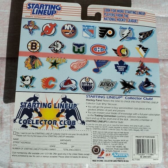 💙NIB Wayne Gretzky 1997 Starting Lineup - Picture 4 of 6